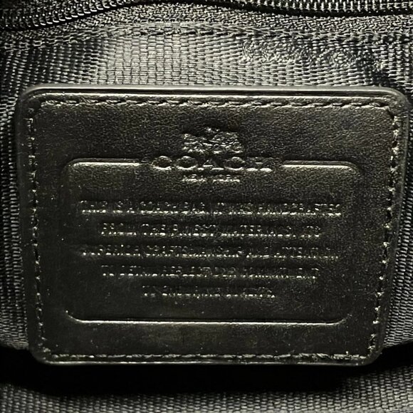 Auth COACH Ranger Flap Crossbody 33566 Black Leather - Shoulder Bag - Picture 7 of 16